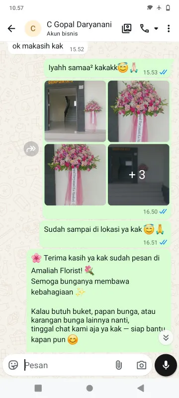 Pengiriman Karangan Bunga Lokasi Pernikahan Tangerang