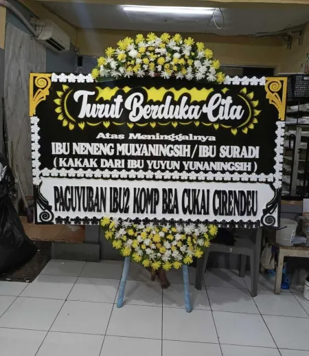 Papan Bunga Duka Lokasi Pernikahan Tangerang
