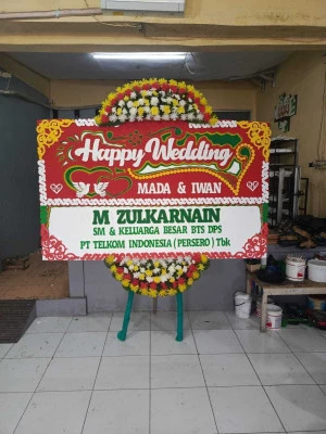 Papan Bunga di Lokasi Pernikahan Tangerang